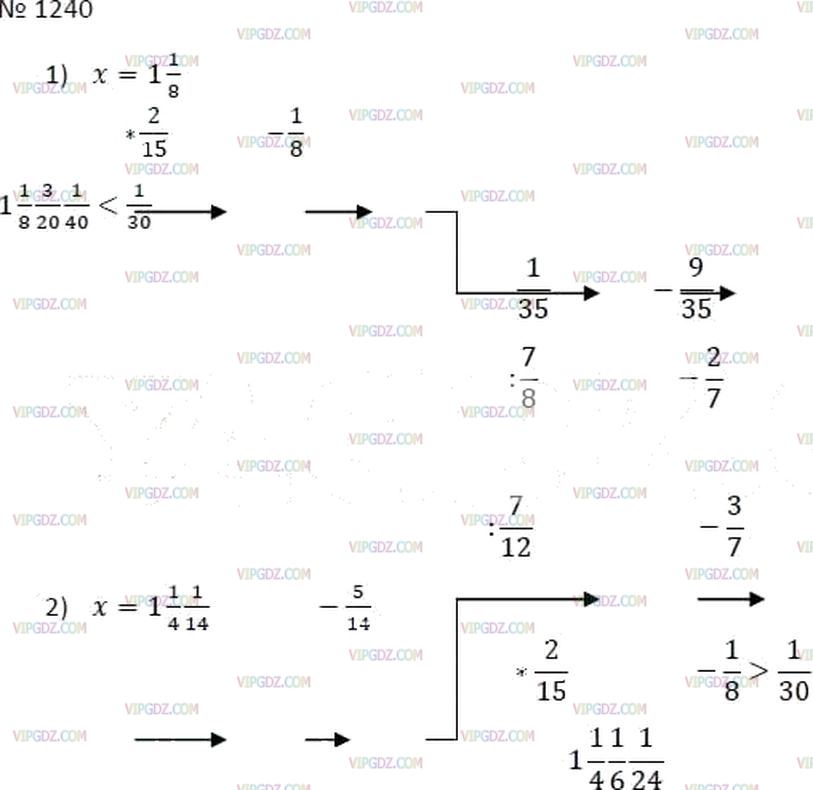 Фото ответа 3 на Задание 1240 из ГДЗ по Математике за 6 класс: А.Г. Мерзляк, В.Б. Полонский, М.С. Якир. 2014г.