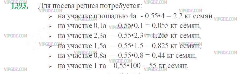 Фото ответа 2 на Задание 1393 из ГДЗ по Математике за 5 класс: Н. Я. Виленкин, В. И. Жохов, А. С. Чесноков, С. И. Шварцбурд. 2013г.