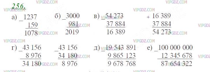 Фото ответа 2 на Задание 256 из ГДЗ по Математике за 5 класс: Н. Я. Виленкин, В. И. Жохов, А. С. Чесноков, С. И. Шварцбурд. 2013г.