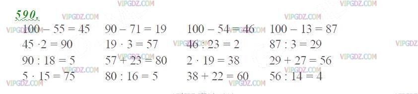 Фото ответа 2 на Задание 590 из ГДЗ по Математике за 5 класс: Н. Я. Виленкин, В. И. Жохов, А. С. Чесноков, С. И. Шварцбурд. 2013г.