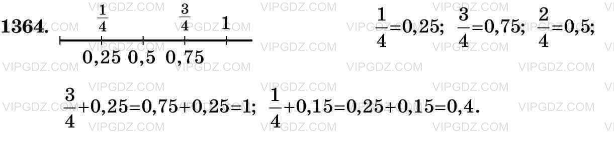 Фото ответа 3 на Задание 1364 из ГДЗ по Математике за 5 класс: Н. Я. Виленкин, В. И. Жохов, А. С. Чесноков, С. И. Шварцбурд. 2013г.