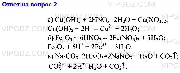 Цепочка реакций с азотом. Гидроксид меди и азотная кислота. Ионная реакция гидроксида железа (II).